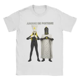Angine De Poitrine Rock Band Cotton T-Shirt For Men Summer Vintage T Shirts Harajuku Tees Plus Size Cheap Tops
