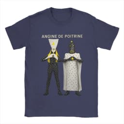 Angine De Poitrine Rock Band Cotton T-Shirt For Men Summer Vintage T Shirts Harajuku Tees Plus Size Cheap Tops