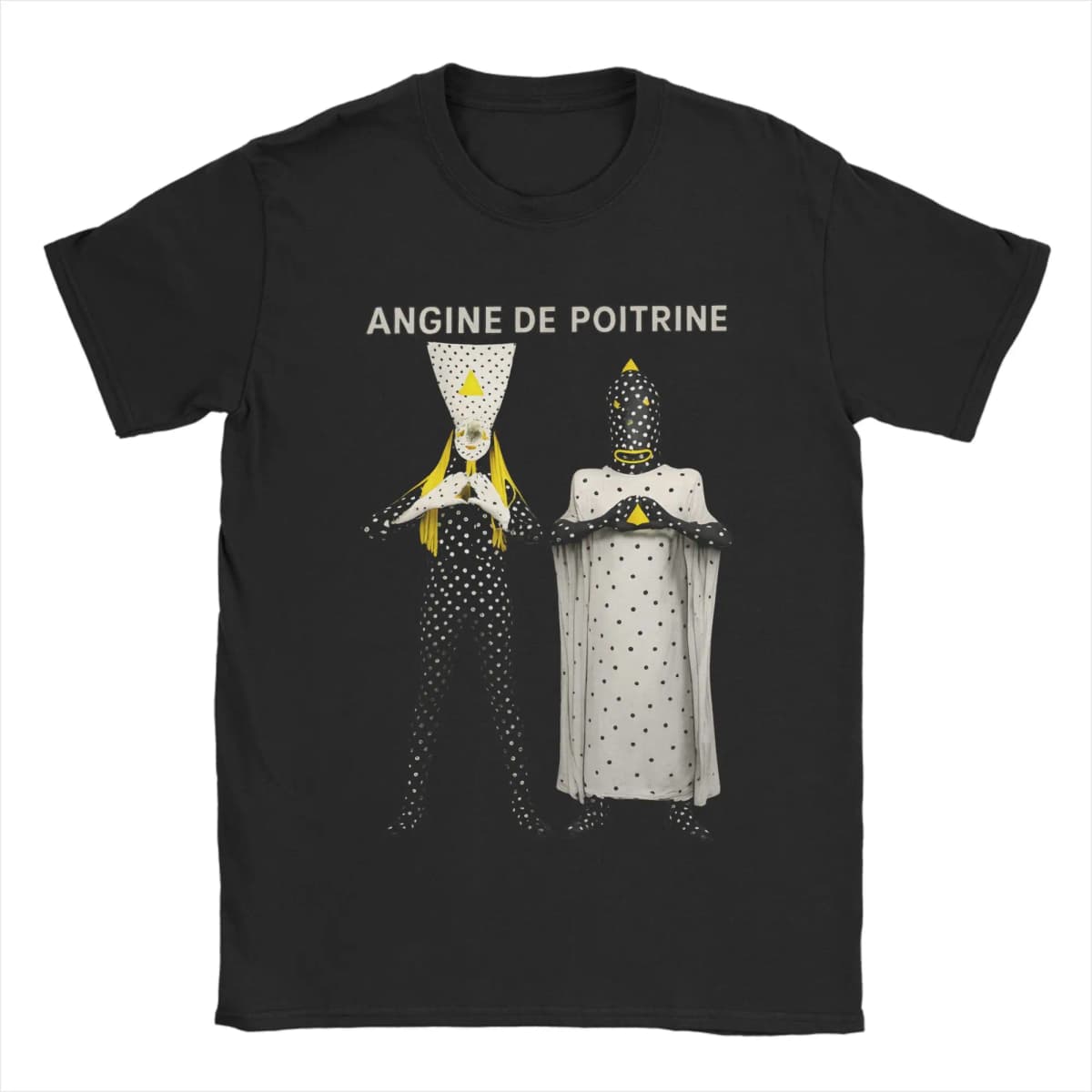Angine De Poitrine Rock Band Cotton T-Shirt For Men Summer Vintage T Shirts Harajuku Tees Plus Size Cheap Tops