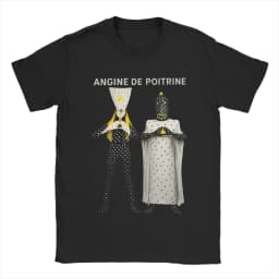 Angine De Poitrine Rock Band Cotton T-Shirt For Men Summer Vintage T Shirts Harajuku Tees Plus Size Cheap Tops