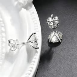 Luxury 0.5-2CT D Color Moissanite Screw Earrings For Women Party Fine Jewelry 4 Prong S925 Sterling Silver Diamond Earring