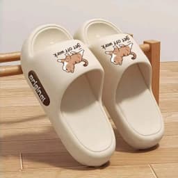 Unisex Couple Style Spring and Summer Eva Thick-Soled Soft-Soled Cartoon Cat Slippers for Indoor Bathroom, Outdoor Activities, Vacation, Fashion, Casual, Cute Style