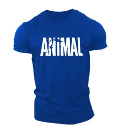Fashion Animal Letter Printed T-shirt Summer Casual Crew Neck Tops Daily Basic Short Sleeve Quick Drying Gym Fitness Sports Tees
