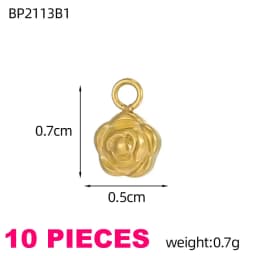 Waterproof Jewelry Stainless Steel Pendant Heart Sun Music Dragonfly Flower Swan Cat Paw Charm DIY Pendant Accessories