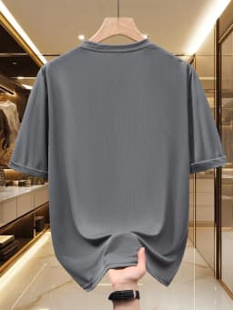 Men's T-shirt -Summer Short Sleeve Lightweight Top -Trendy, Fashionable, Breathable, Comfortable, Versatile -Simple Letter Print