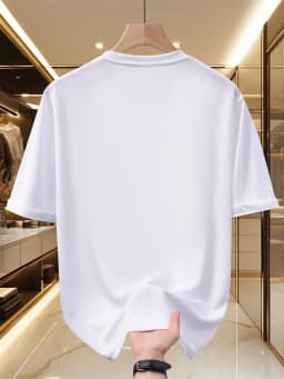 Men's T-shirt -Summer Short Sleeve Lightweight Top -Trendy, Fashionable, Breathable, Comfortable, Versatile -Simple Letter Print