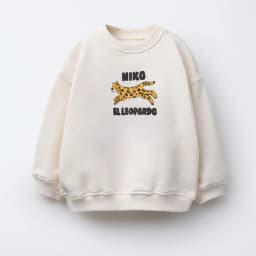 Black Sweatshirt Children Autumn Clothes Long-sleeved Tops Outer Wear New Design Cute Printed Hoodies Toddler Casual Sports Wear