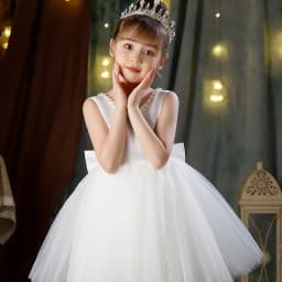 2-10 Years New Girls Princess Dress Summer Tulle Big Bow Girls Wedding Dress Piano Performance Costume Host Costume Kids Clothes