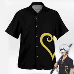 Summer Men's One Piece Hawaiian Shirt Monkey D Luffy Graphic Short Sleeve Casual Anime Kids Clothes Tropical Beach Holiday Tops