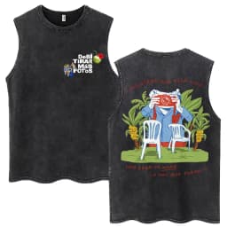 Rapper Washed Tank Tops DTMF Music Album Vintage Hip Hop Sleeveless T Shirt Men Women High Quality 100% Cotton Loose Vests