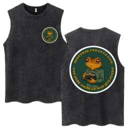 Rapper Washed Tank Tops DTMF Music Album Vintage Hip Hop Sleeveless T Shirt Men Women High Quality 100% Cotton Loose Vests