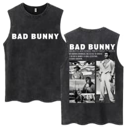Rapper Washed Tank Tops DTMF Music Album Vintage Hip Hop Sleeveless T Shirt Men Women High Quality 100% Cotton Loose Vests