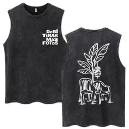 Rapper Washed Tank Tops DTMF Music Album Vintage Hip Hop Sleeveless T Shirt Men Women High Quality 100% Cotton Loose Vests