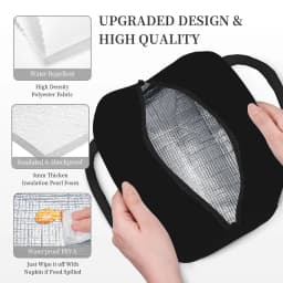 Ghostbuster Insulated Lunch Bag Cooler Bag Reusable,Meal Container High Capacity Tote Lunch Box Food Storage Bags
