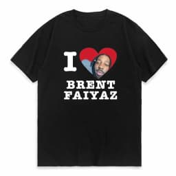 I Love Brent Faiyaz T-shirt Funny Men Clothing Fashion Hip Hop Short Sleeve T Shirt Vintage Gothic brent faiyaz T-shirts