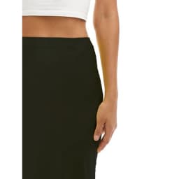 Women's Regular Fit Skirt 2026 Solid Color Elastic Waist Casual Office Elegant Slimming Skirt