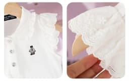 Sleeveless White Girls Dress 2026 Fashion Summer Kids White Party Dresses Birthday Gift Costume Gown Children Dress 6 8 10 12 14