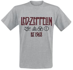 Inglewood Led Zeppelin Band T-Shirt 100% Cotton Graphic Tee Men Women Summer Streetwear Top