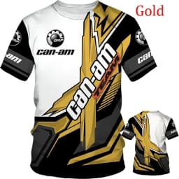 Can-Am Team BRP Racing T-Shirt 3D printed quick-drying and breathable sports clothing for summer, outdoor streetwear