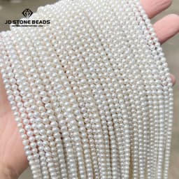 Natural White Freshwater Pearl Loose Beads, High Luster Pearls for DIY Bracelet Necklace Earring Jewelry Making
