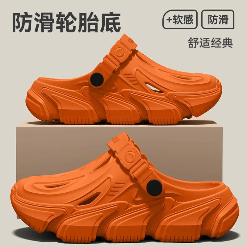 Anti Slip Hole Shoes for Men, 2026 New Style for Summer Outdoor Wear Driving Outdoors Beach Fishing River Wading Sandals for Men