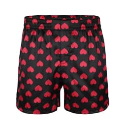Summer Fashion Casual Quick-drying Breathable Men Cute Love Heart Print Classic Soft Shorts Loose Quick Dry Beach Short Pant