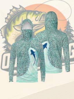 2026 Summer New Style Men's Long-Sleeved Shirt with 3D Small Fish Pattern Print - Sporty Comfortable Soft and Breathable