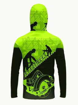 Men Hood Fishing Shirt Long Sleeve Fishing Clothing Fishing T Shirt UV Protection Fishing Shirt Fishing Apparel Quick Dry
