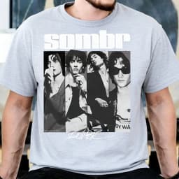 Singer Sombr Graphic Vintage Men Women T Shirt Oversized Streetwear Cotton Short Sleeve Y2k Fashion Female Male Popular Top Tee