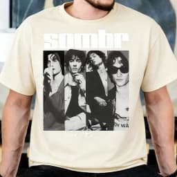 Singer Sombr Graphic Vintage Men Women T Shirt Oversized Streetwear Cotton Short Sleeve Y2k Fashion Female Male Popular Top Tee