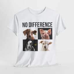 Novelty Vegan Animal Rights Men T Shirt Cotton Tee Women Oversize Loose Summer O-Neck Casual Streetwear Humor Funny Tops