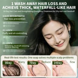 Natural Herbal Shampoo Soap Usman Grass Handmade Soap Hair Nourishing, Oil Control, Refreshing, Fluffy and Soothing Hair Care
