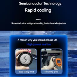 Magnetic Phone Cooler With Digital Display Back Clip Semiconductor Ice Cooling Quiet Fan For Phone And Tablet Heat Dissipation