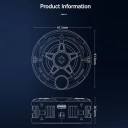 Magnetic Phone Cooler With Digital Display Back Clip Semiconductor Ice Cooling Quiet Fan For Phone And Tablet Heat Dissipation
