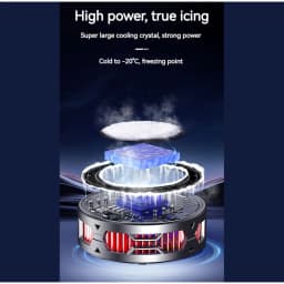 Magnetic Phone Cooler With Digital Display Back Clip Semiconductor Ice Cooling Quiet Fan For Phone And Tablet Heat Dissipation