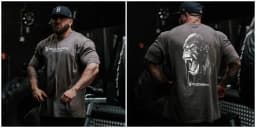 Oversized Muscle Sports Fitness Training Gym Leisure T-Shirt Men's and Women's Luxury Brand Top