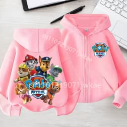 2026 Paw Patrol Kids Zip-up Hoodies Boys Girls Winter Casual Coat Jacket Cartoon Figure Printed Coat Autumn Children Clothing