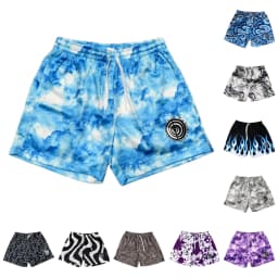 American Street Style Minimalism in Color and Pattern Men's Athleisure Mesh Shorts Summer Quick-drying Soft Lightweight Stylish