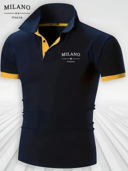 2026 Summer Men's Polo Shirt with Letter Print Breathable Lightweight Casual Fashionable Outdoor Men's Clothing