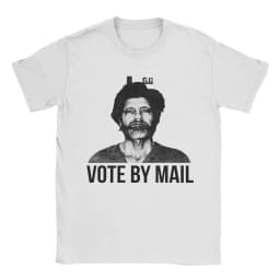 Men T-Shirt Ted Kaczynski Vintage 100% Cotton Tee Shirt Short Sleeve Ted Glasses Cool Unabomber T Shirt Crewneck Clothes