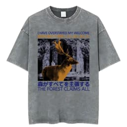 Funny LOTR Mordor Mount Doom National Park Vintage Washed T Shirts Men Women Fashion Japanese Style Oversized T-shirt Streetwear