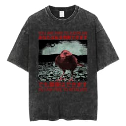 Funny LOTR Mordor Mount Doom National Park Vintage Washed T Shirts Men Women Fashion Japanese Style Oversized T-shirt Streetwear