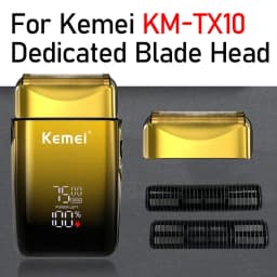 Original Replacement Head For Kemei KM TX10 Double Foil Cutter Blade Net Cover Electric Shaver Accessories Wholesales