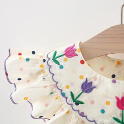 Baby Dress Summer Colorful Polka Dot And Floral Girls' Dress Cute Cotton Beach Kids Dress Baby Girl Clothes