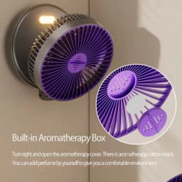 Foldable Wall-Mounted Fan Portable Desktop Fan With LED Light USB Rechargeable Portable Air Circulation Fan 4 Gears Adjustment