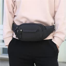 Men Waist Bag Women's Travel Phone Bag Fanny Pack Banana Bag Hip Pockets Large Phone Belt Bag Pouch Outdoor Sport Waist Bag