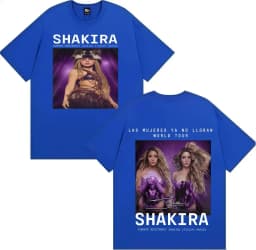2026 Shakira World Tour Merch T-shirts Men Women Oversized Fashion Retro Streetwear Y2k Short Sleeve Cotton Female Male Clothing