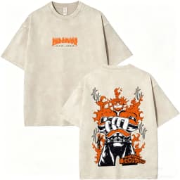 Washed Vintage Anime My Hero Academia Bakugou Katsuki Merch T Shirts Men Women Manga Casual Retro T-shirts Cosplay Streetwear