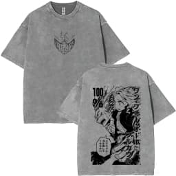 Washed Vintage Anime My Hero Academia Bakugou Katsuki Merch T Shirts Men Women Manga Casual Retro T-shirts Cosplay Streetwear