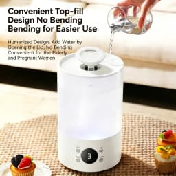 4L Large Capacity Air Humidifier with Remote Control Timer Plant Mist Aroma Diffuser for Home And Office Humidifier